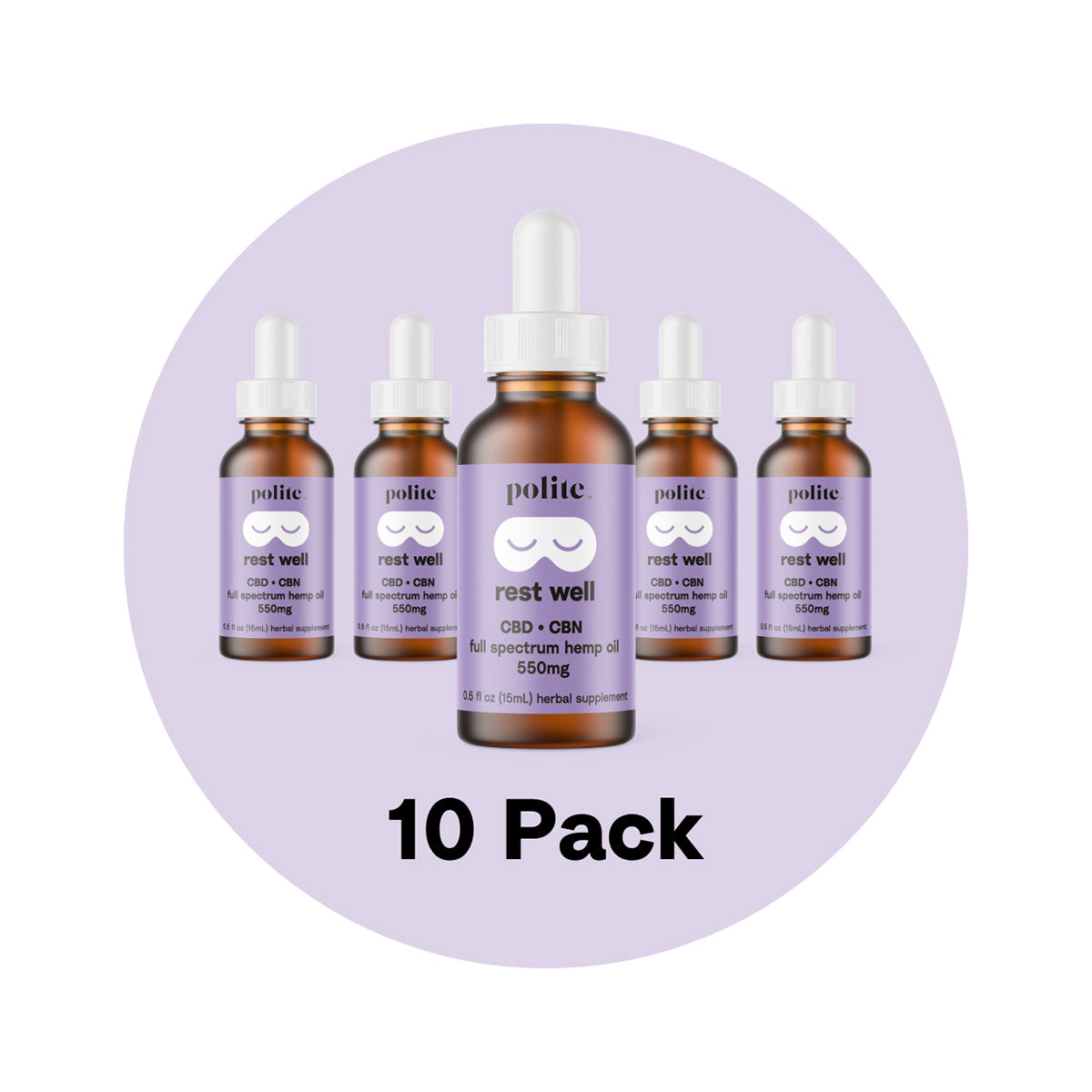 Stay Polite Rest Well Oil Drops 10-Pack
