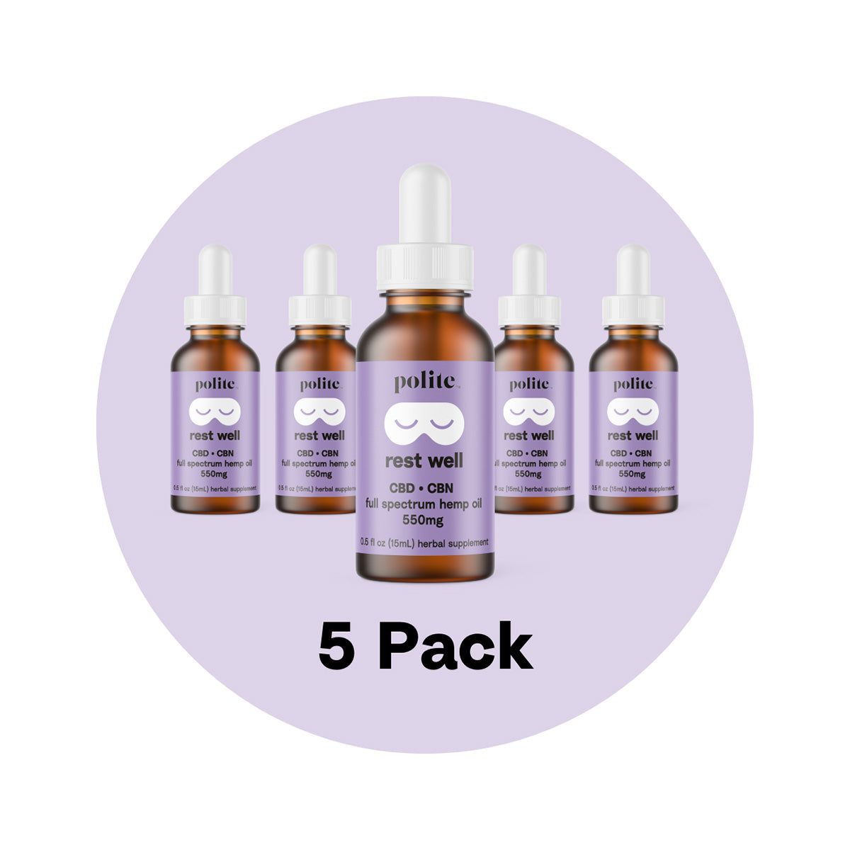 Stay Polite Rest Well Oil Drops 5-Pack