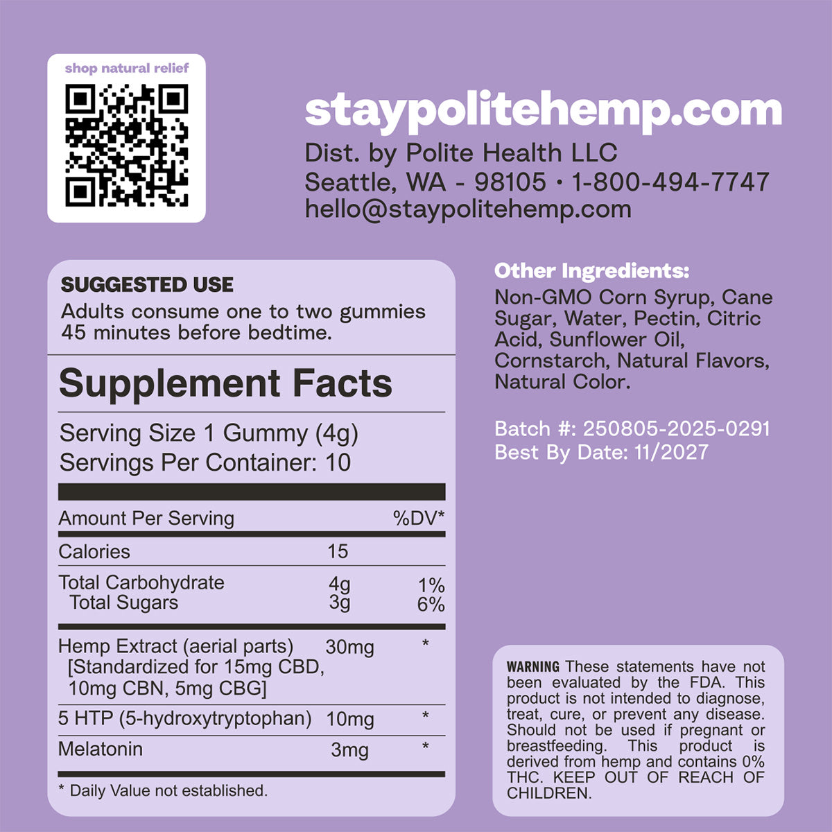 Good Nite Gummies 10-Pack